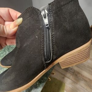 Time and Tru Black Ankle Booties